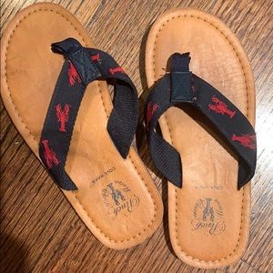 Cole haan lobster flip flops